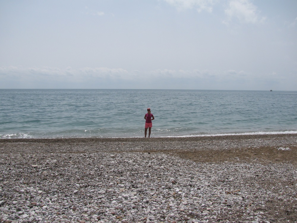 Пляж Чиралы вид на средиземное море